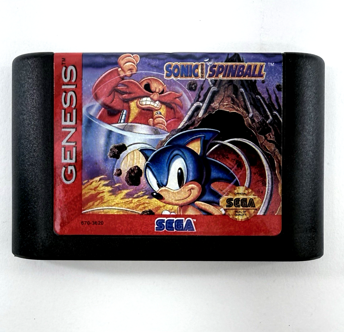 Sonic Spinball (Sega Genesis, 1993) Game Case Manual Insert - Tested and Working