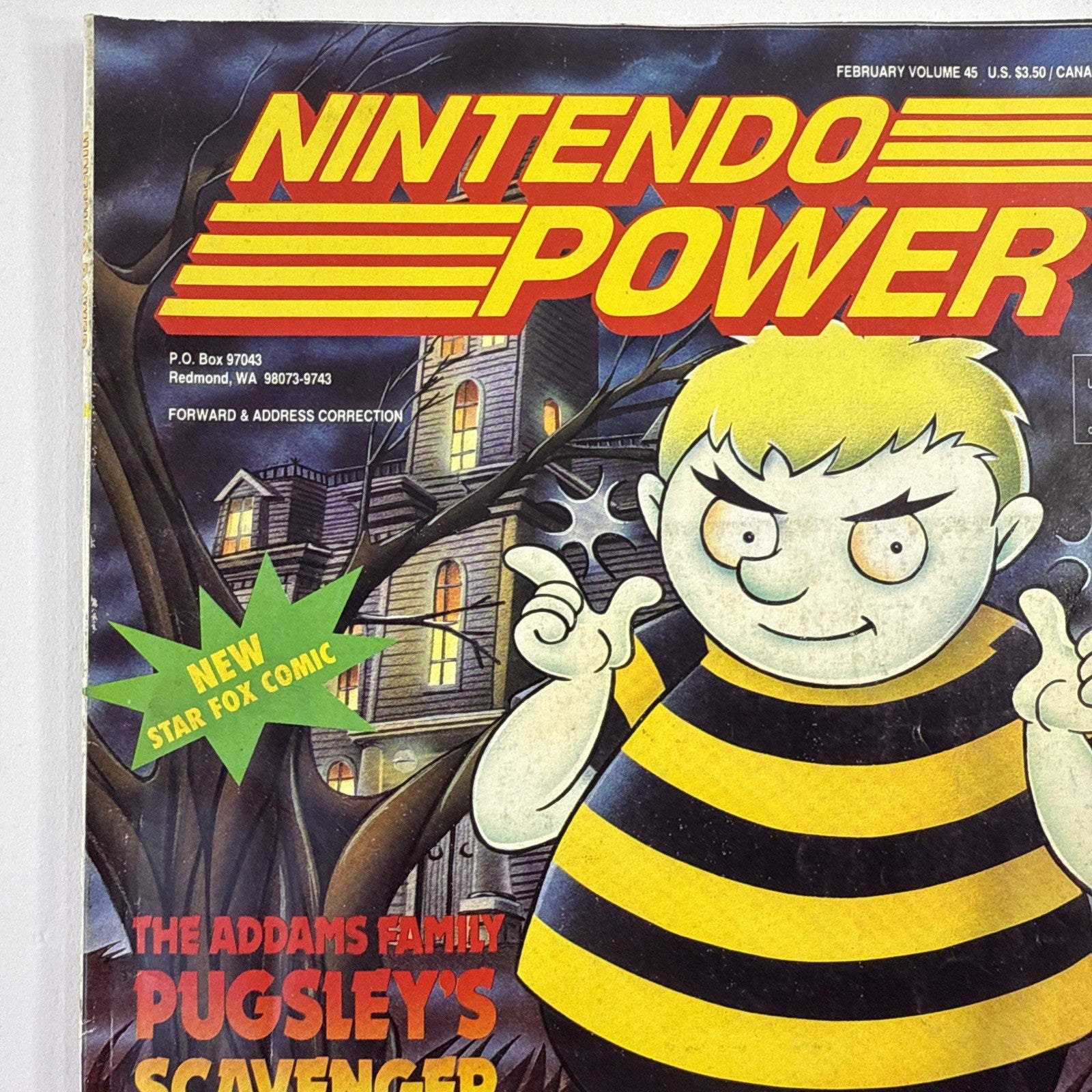 Nintendo Power Magazine - Vol. 45 - Pugsley's Scavenger Hunt
