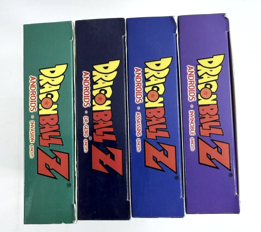Dragon Ball Z Uncut Android Saga (VHS Set, English Dubbed) - Tested And Working