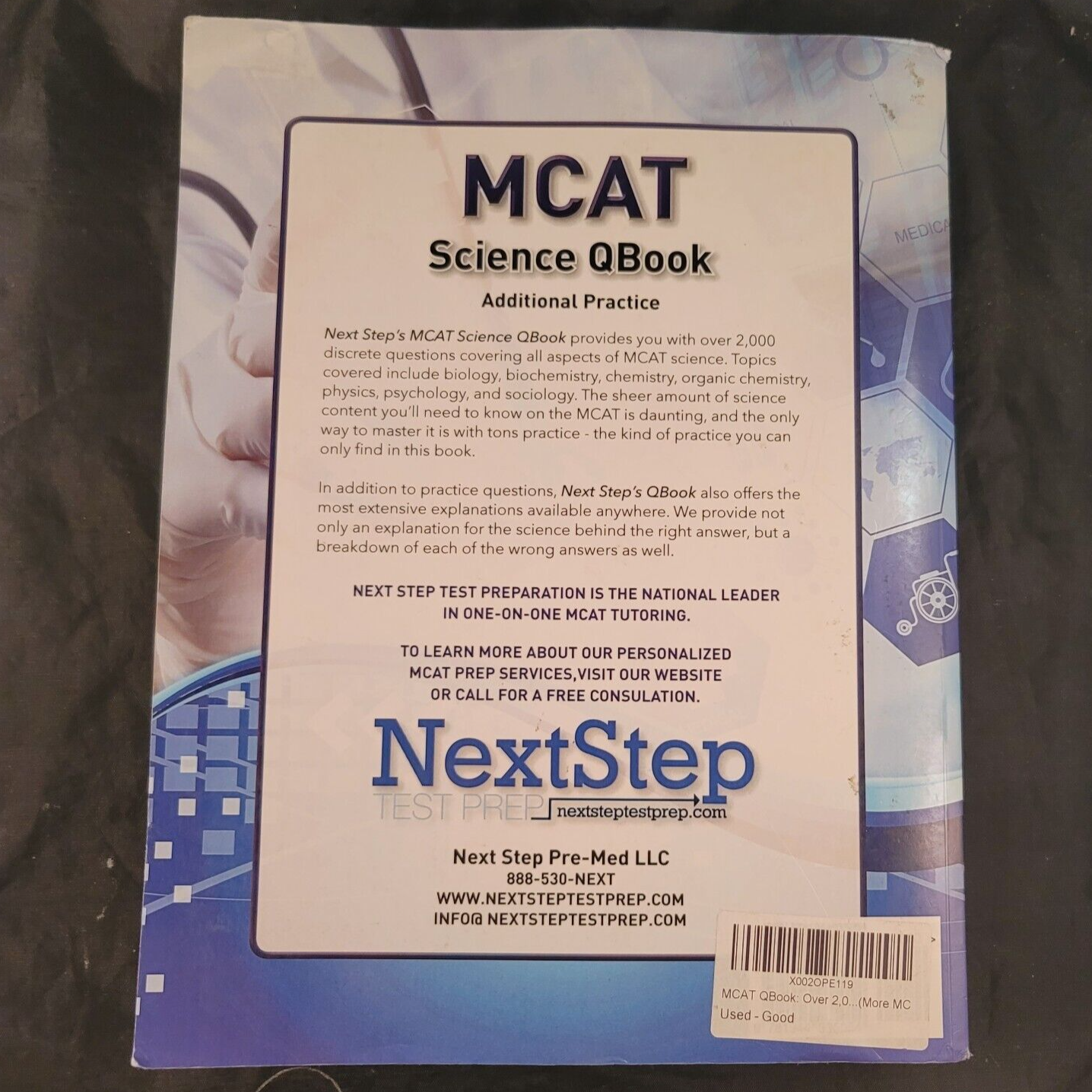 MCAT Science QBook: Over 2,000 Questions To Master MCAT Science (NextStep, 2017)