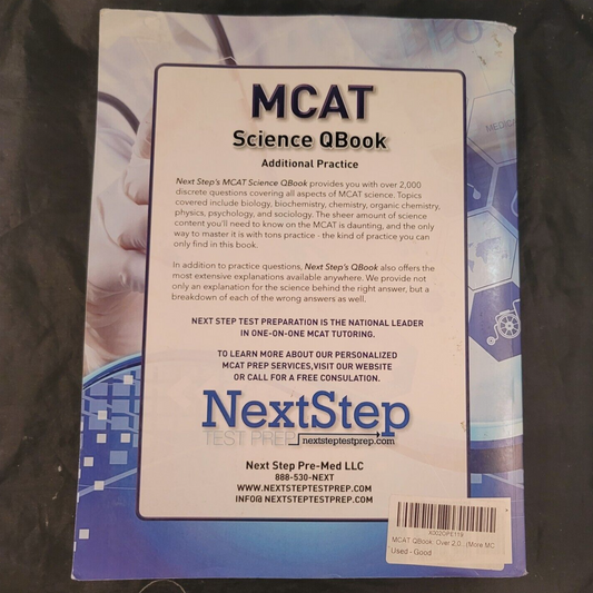 MCAT Science QBook: Over 2,000 Questions To Master MCAT Science (NextStep, 2017)