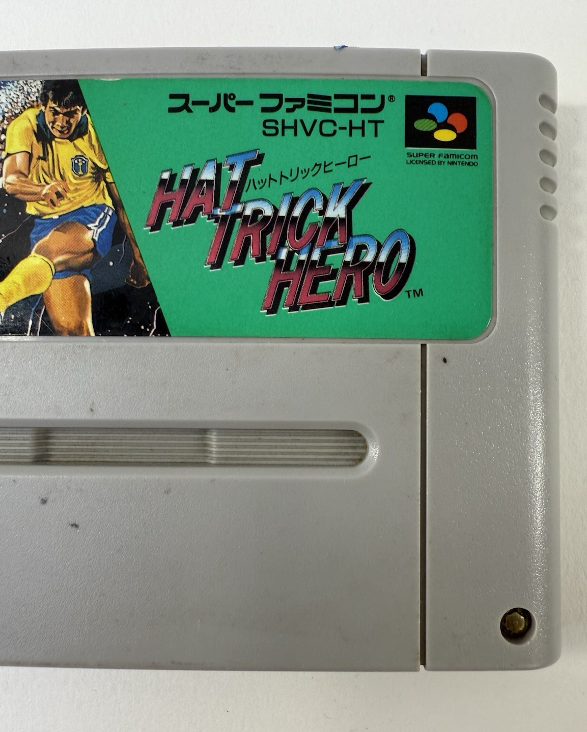 Hat Trick Hero (Nintendo Super Famicom, 1992) - Japanese Cartridge - Tested