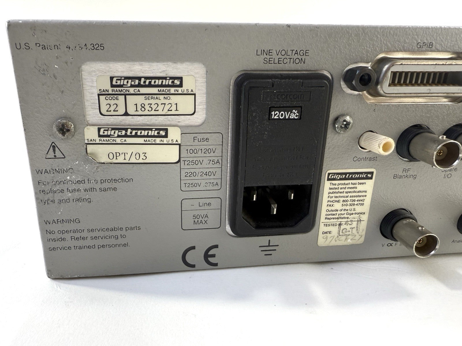 Gigatronics 8541C Universal Power Meter - Option 03 - Tested and Working