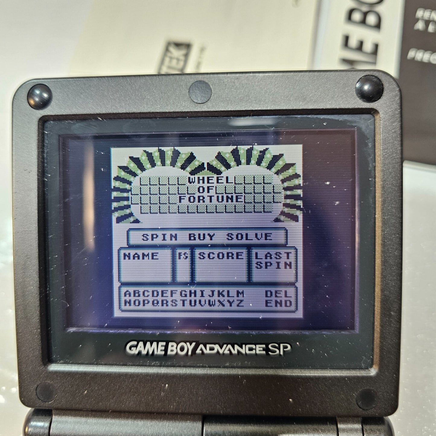Wheel of Fortune (Nintendo Gameboy, 1990) CIB Game Box Manual Inserts