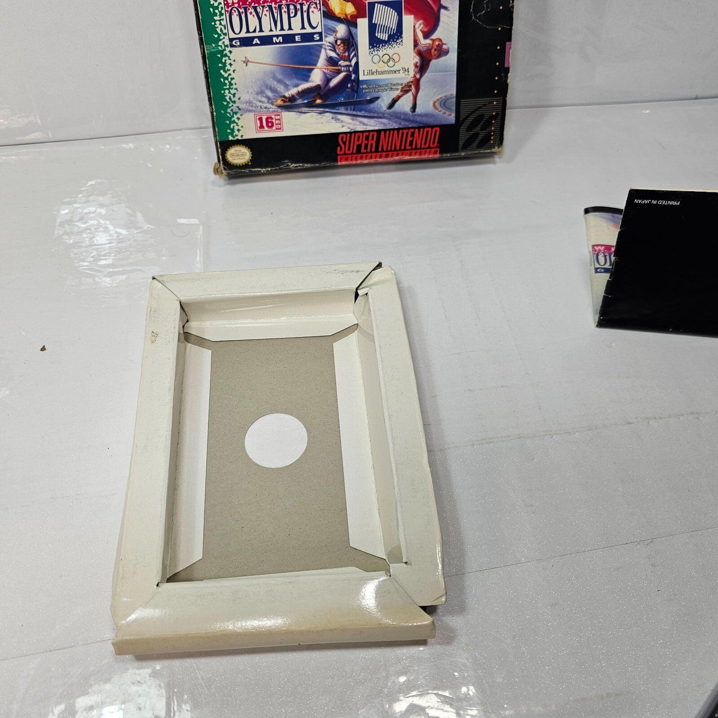 Winter Olympic Games Lillehammer '94 (Super Nintendo, 1994) Case Game Manual