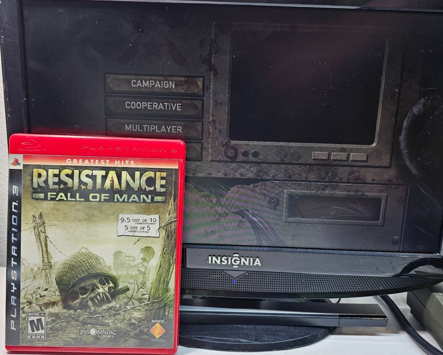 Resistance: Fall of Man (PlayStation 3, 2006) Game Case Manual Insert - Tested