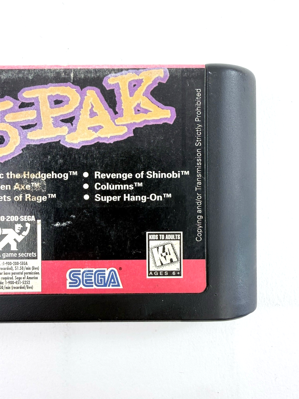 Genesis 6-Pak (Sega Genesis, 1995) Game Cartridge - Tested and Working