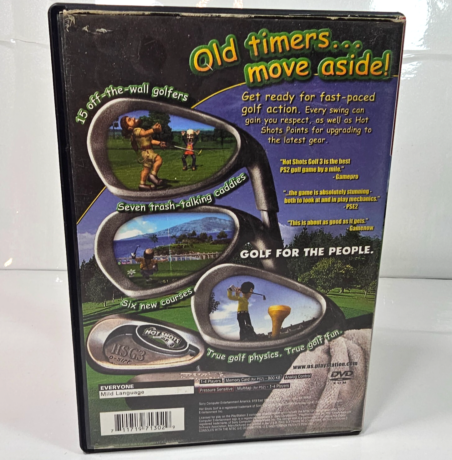 Hot Shots Golf 3  (PlayStation 2, 2003) Game Case Manual Insert - Tested