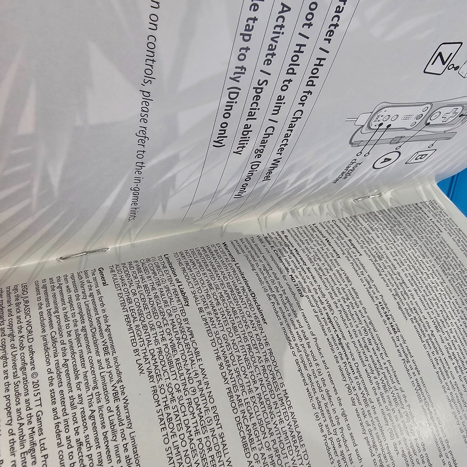 Lego Jurassic World (Nintendo Wii U, 2015) Game Case Manual - Tested and Working