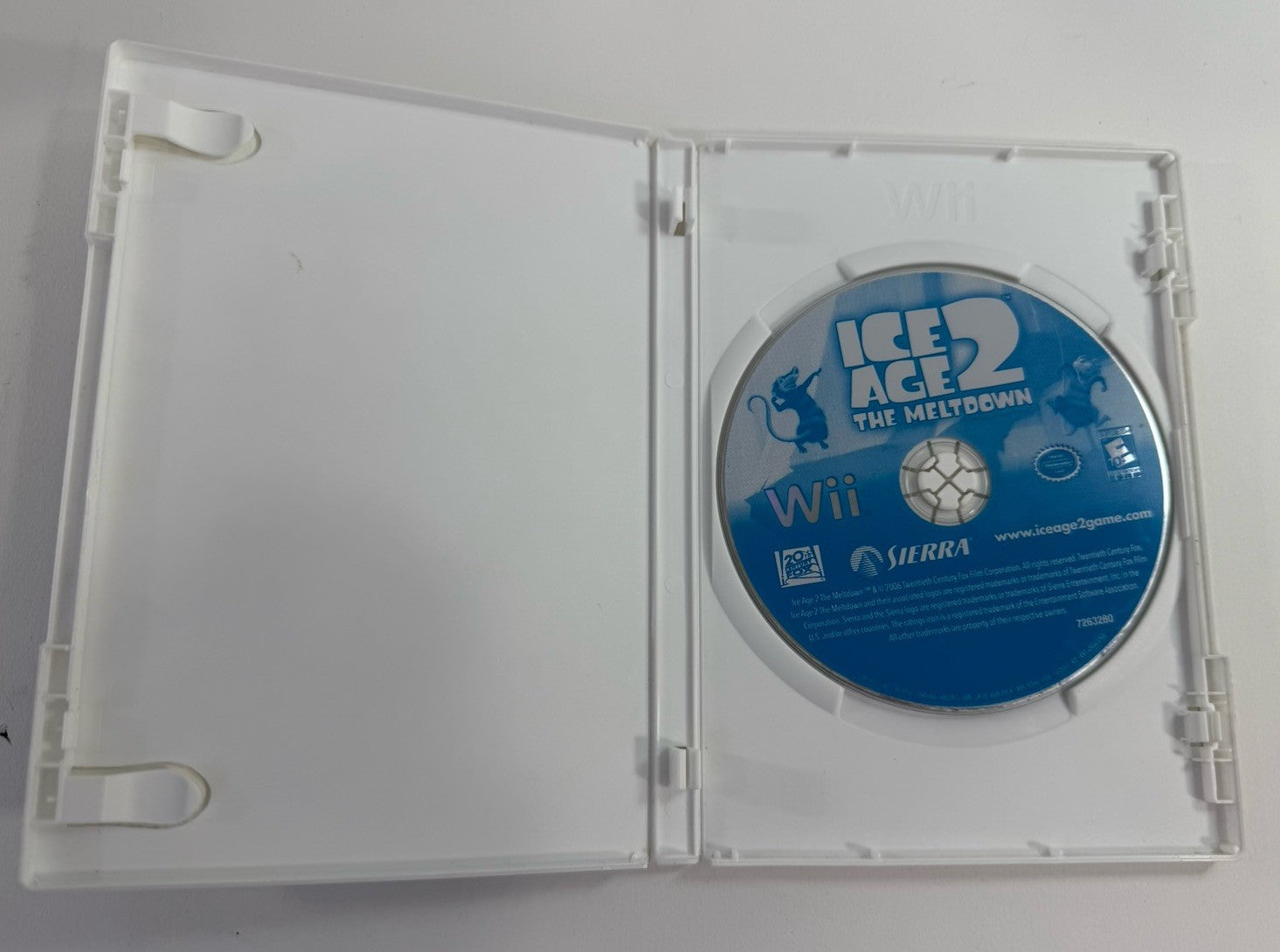 Ice Age 2: The Meltdown (Nintendo Wii, 2006) Game and Case - Tested