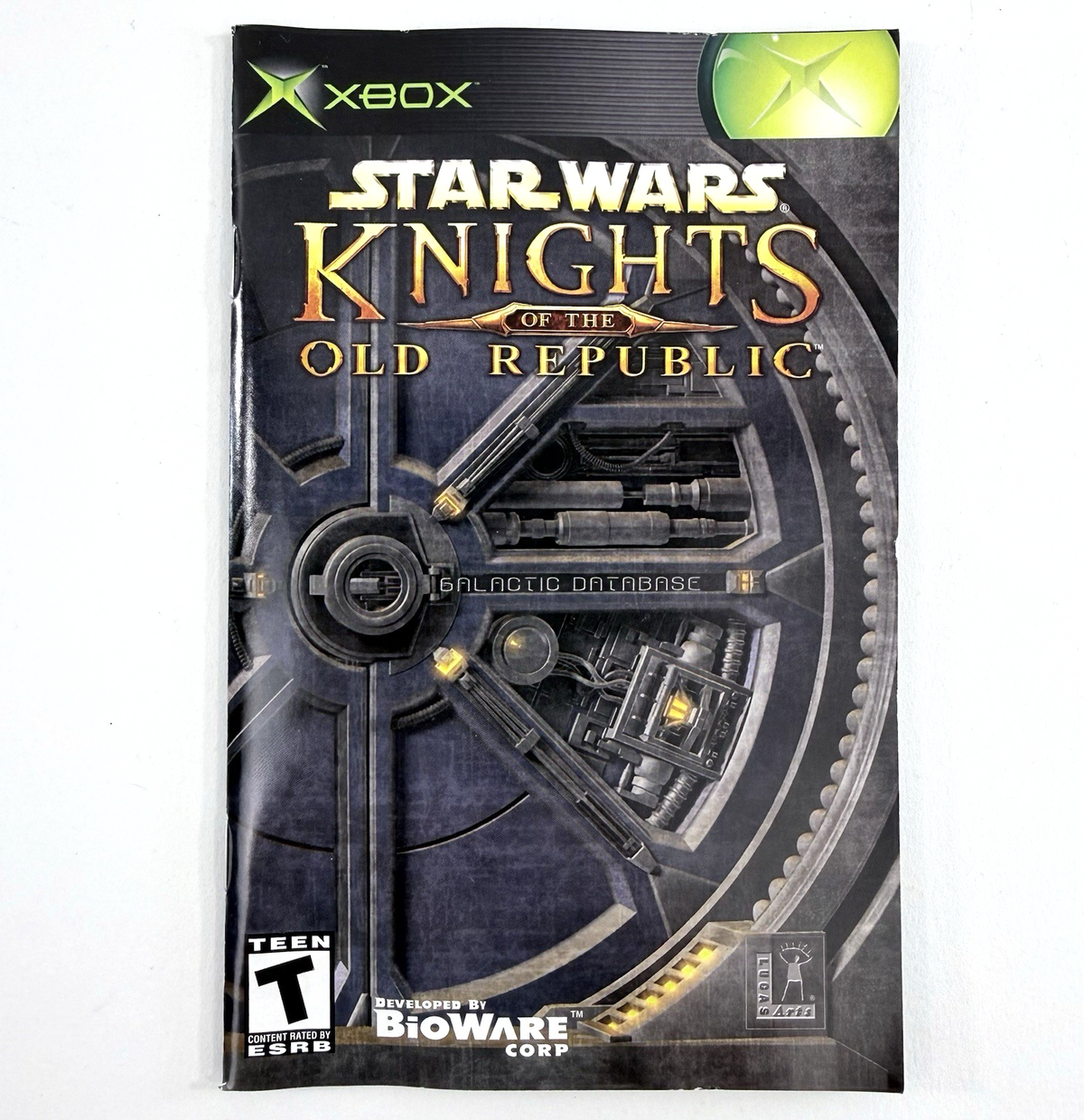 Star Wars Knights of the Old Republic (Xbox, 2003) Game Case Manual Registration