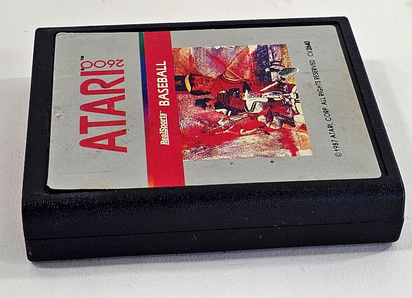 RealSports Baseball (Atari 2600, 1987) Game Cartridge - Tested and Working
