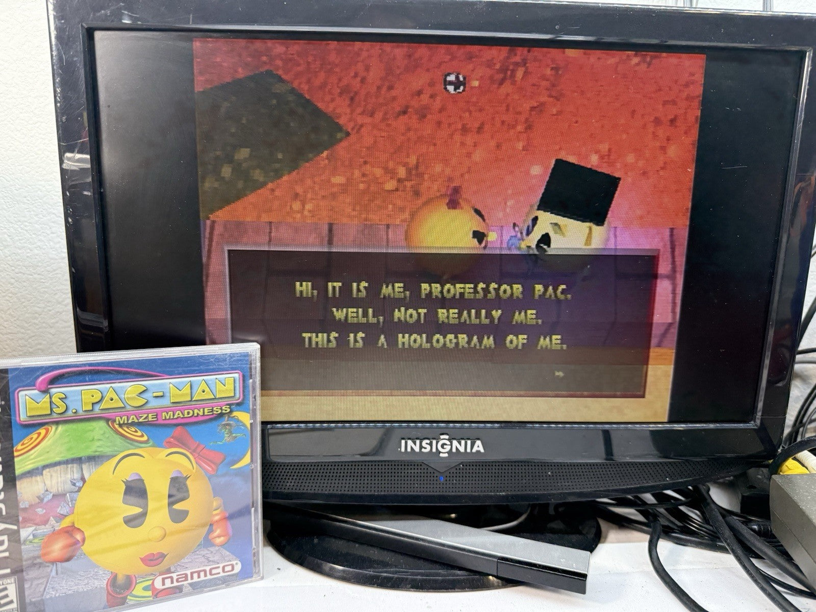 Ms. Pac-Man Maze Madness (Sony PlayStation, 2000) Game Case Manual Registration