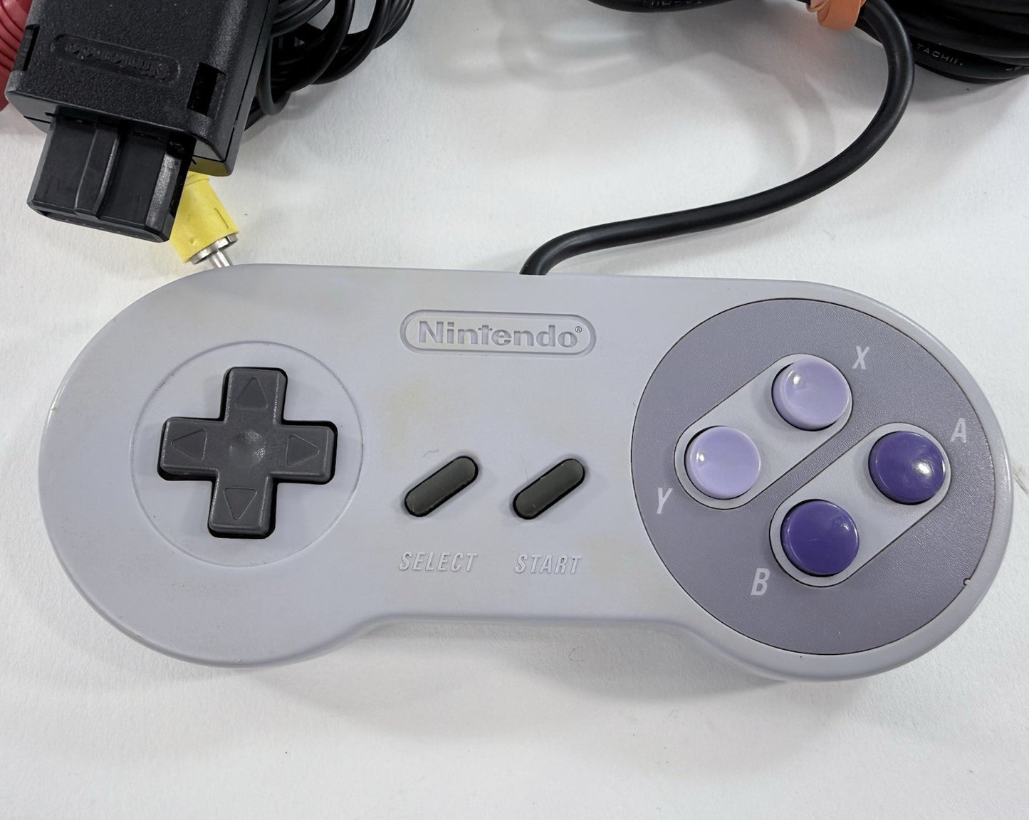 Super Nintendo SNS-101 Custom Shell Console + Controller + Cords  - Tested