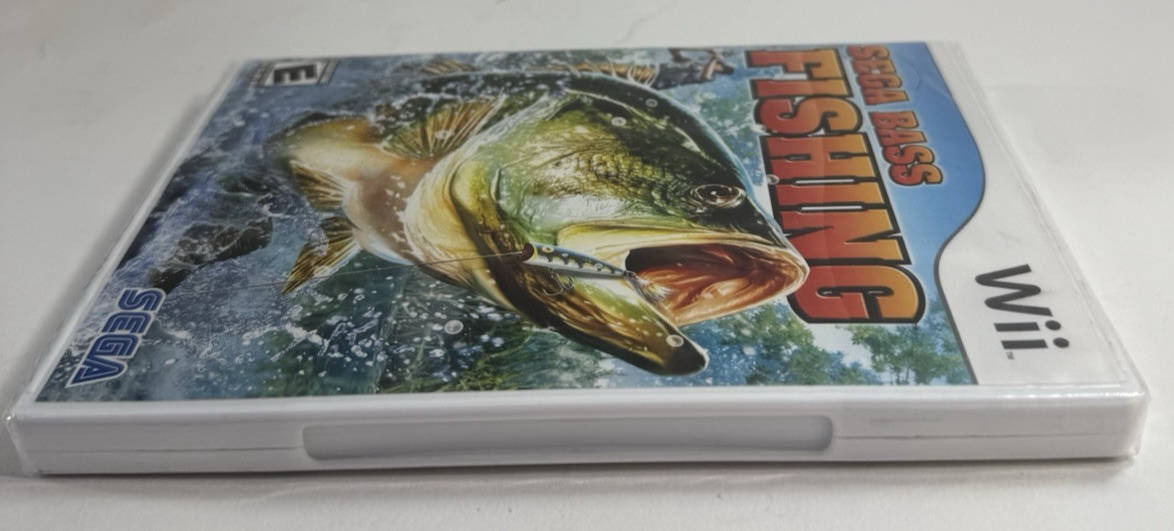 Sega Bass Fishing (Nintendo Wii, 2008) New, Factory Sealed