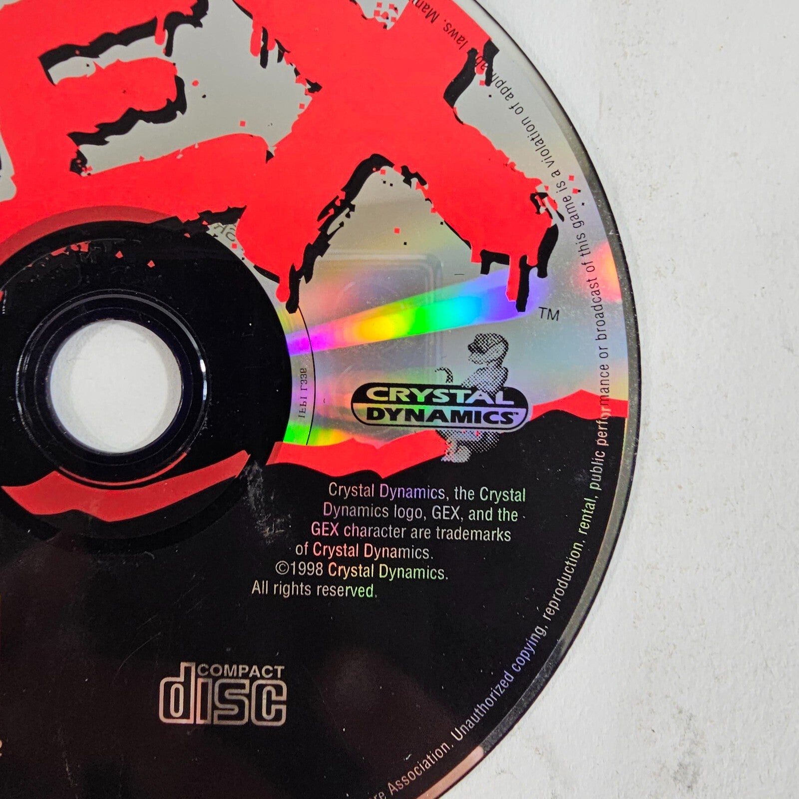 Gex (Sony PlayStation 1, 1996) Game, Case, and Back Cover Art - No Manual