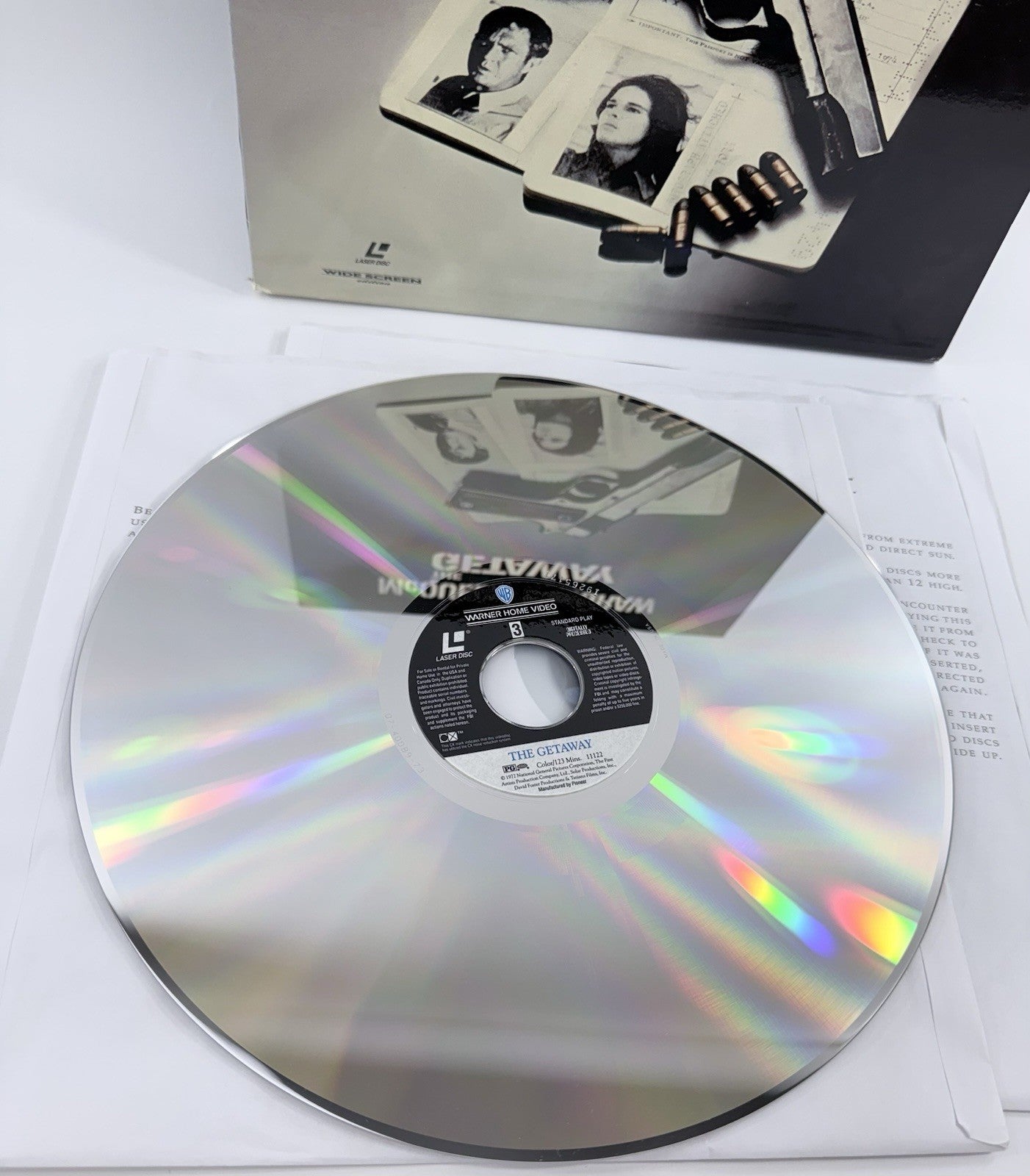 The Getaway (Widescreen Extended Play Laserdisc, 1995) - Steve McQueen 1972 Film