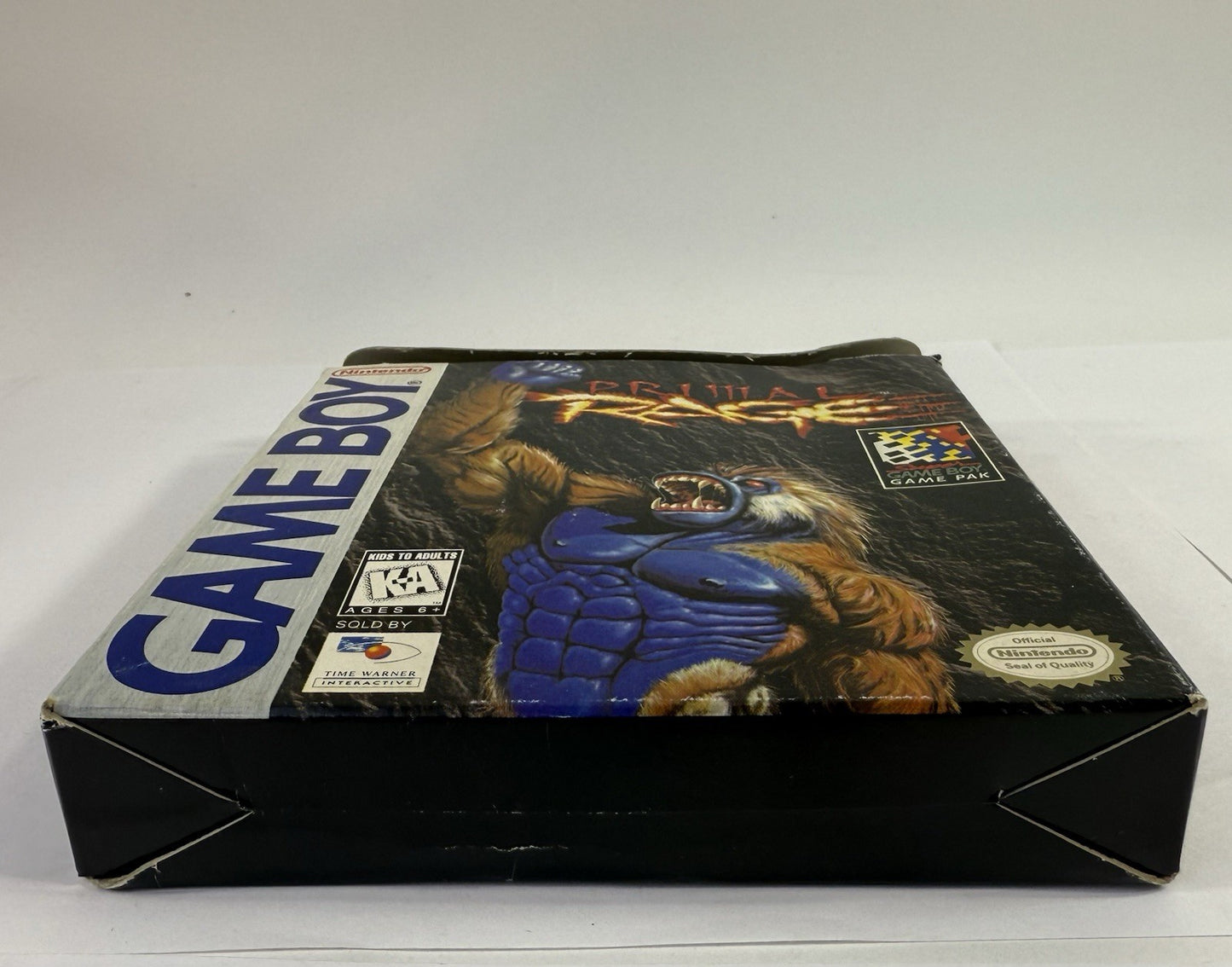Primal Rage (Nintendo GameBoy, 1995) Game Box Manual Inserts - Tested & Working