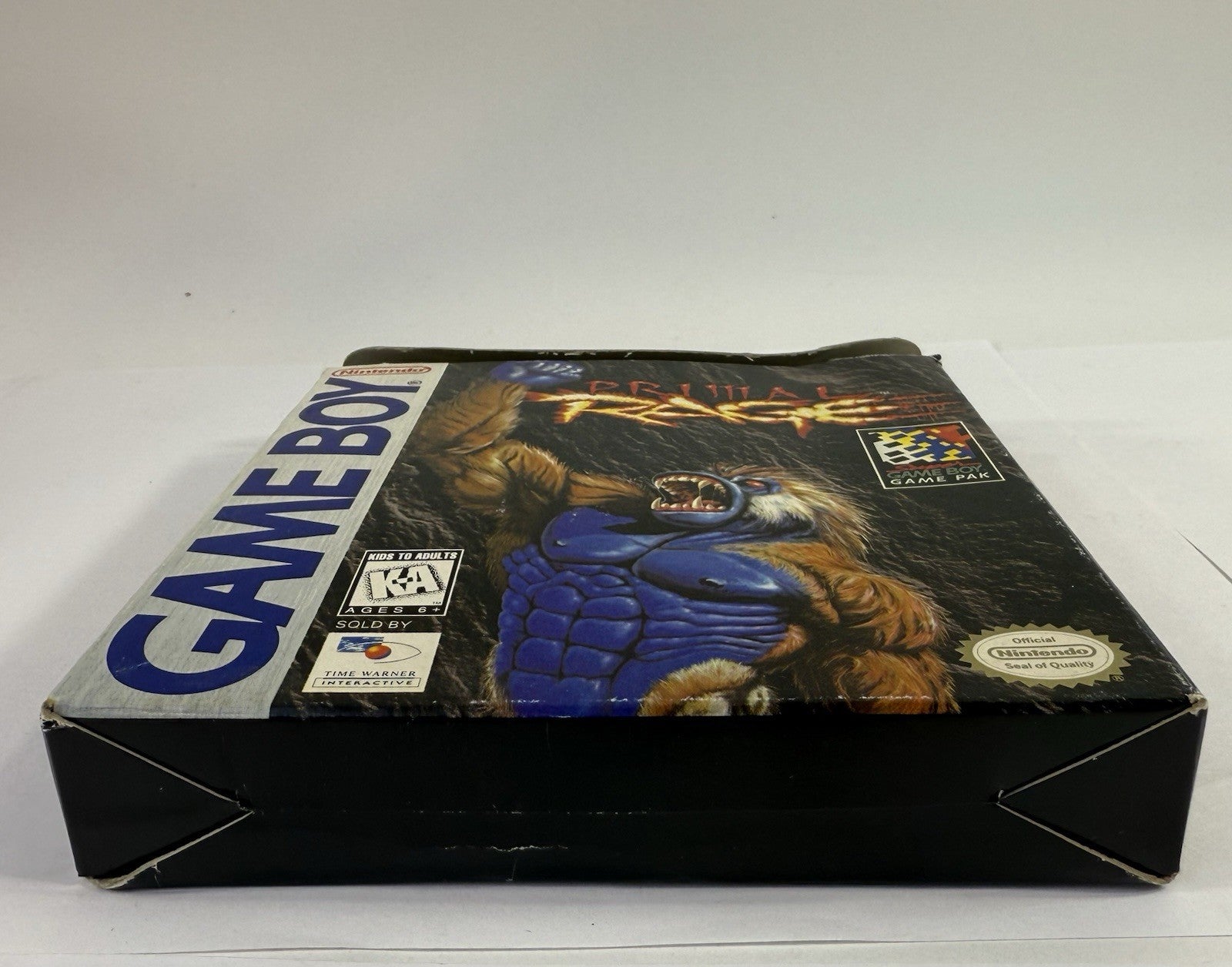 Primal Rage (Nintendo GameBoy, 1995) Game Box Manual Inserts - Tested & Working