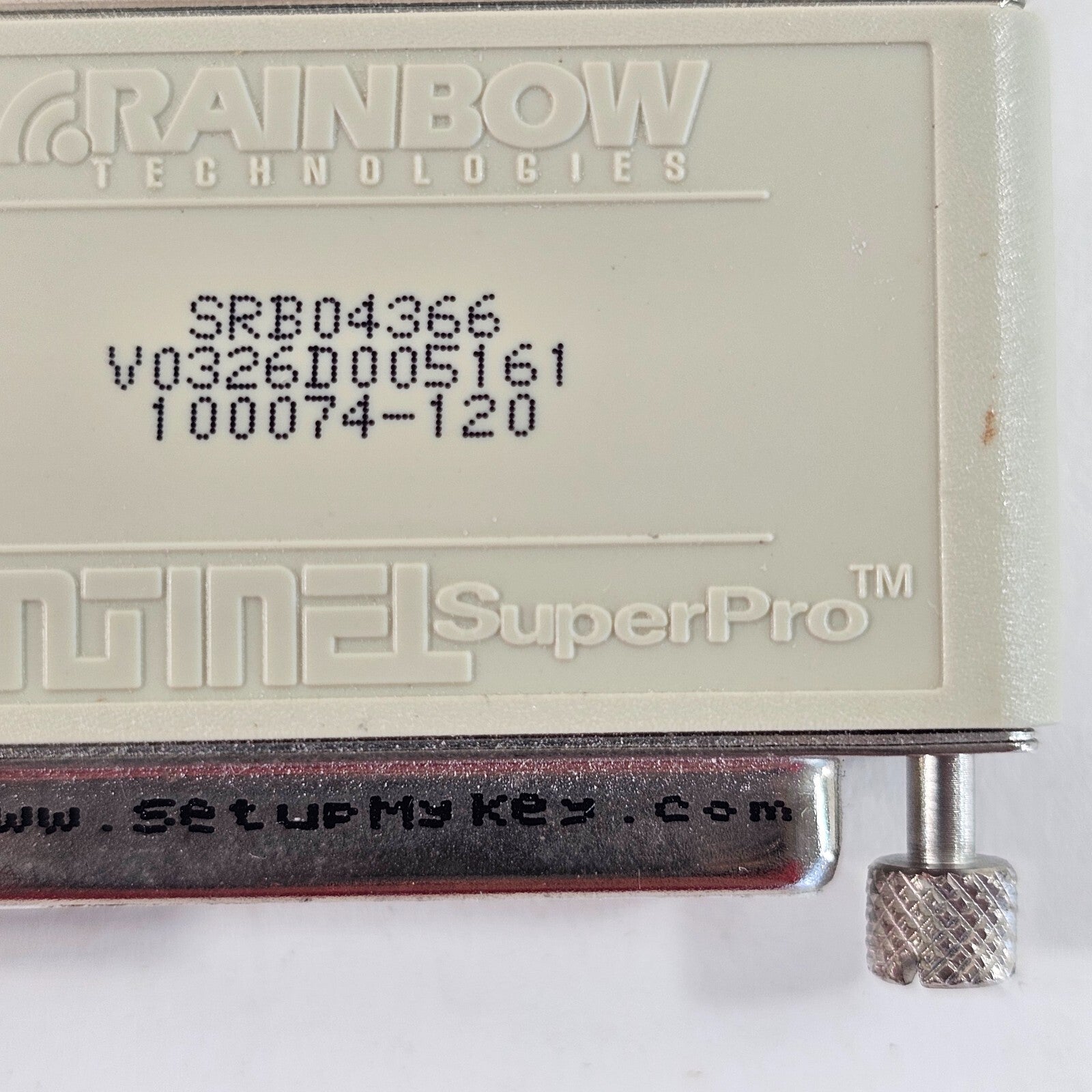 Rainbow Technologies Sentinel SuperPro Parallel Port Security Adapter SRB04366