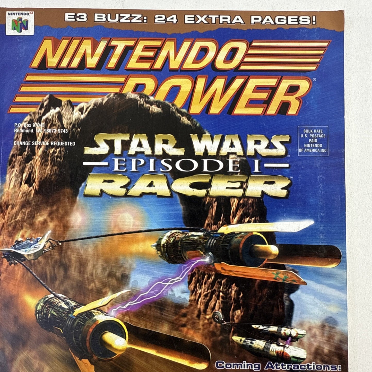 Nintendo Power Magazine Vol. 120 May 1999 with Harrier 2001 Poster and Inserts