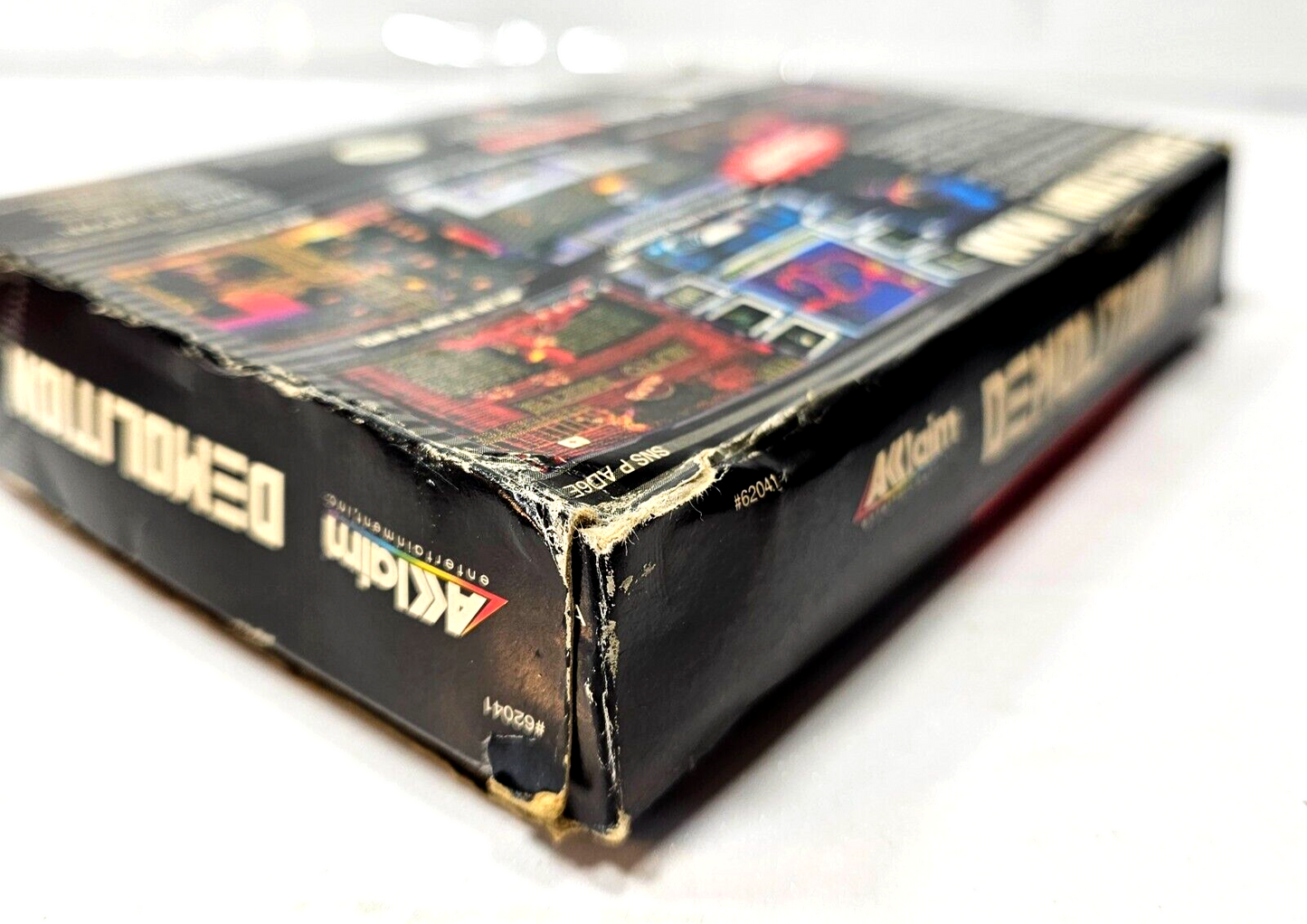 Demolition Man (Nintendo SNES, 1995) Game Box Manual Inserts Poster Registration