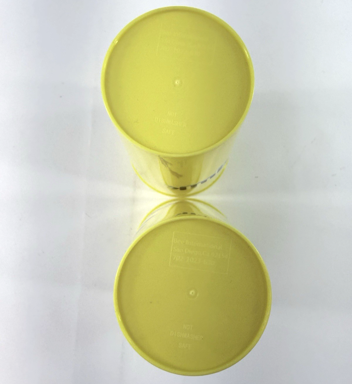 Nestle Nesquik Quicky Bunny 6.5” Collectible Yellow Cup Set (2) - Handwash Only