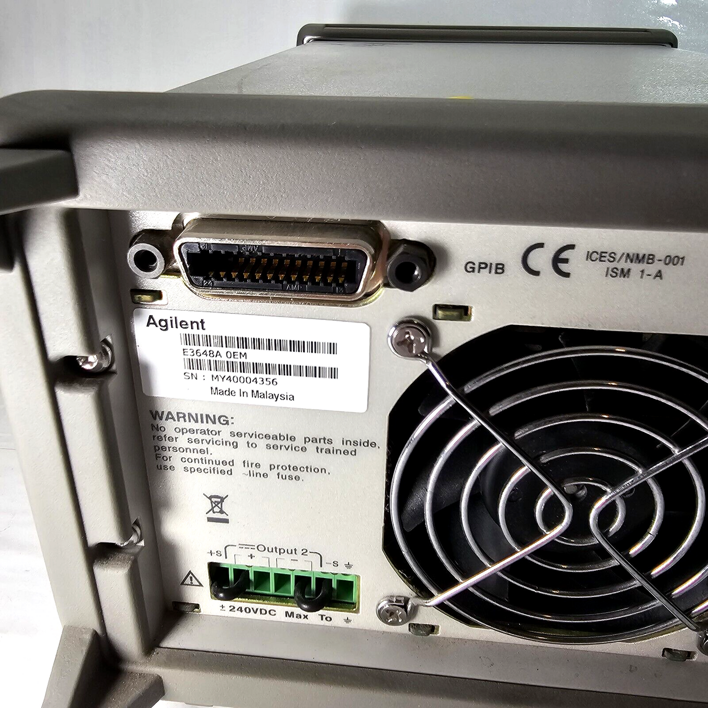 Agilent E3648A Dual Output DC Power Supply 0-8V,5A/0-20V,2.5A - Tested - 4356