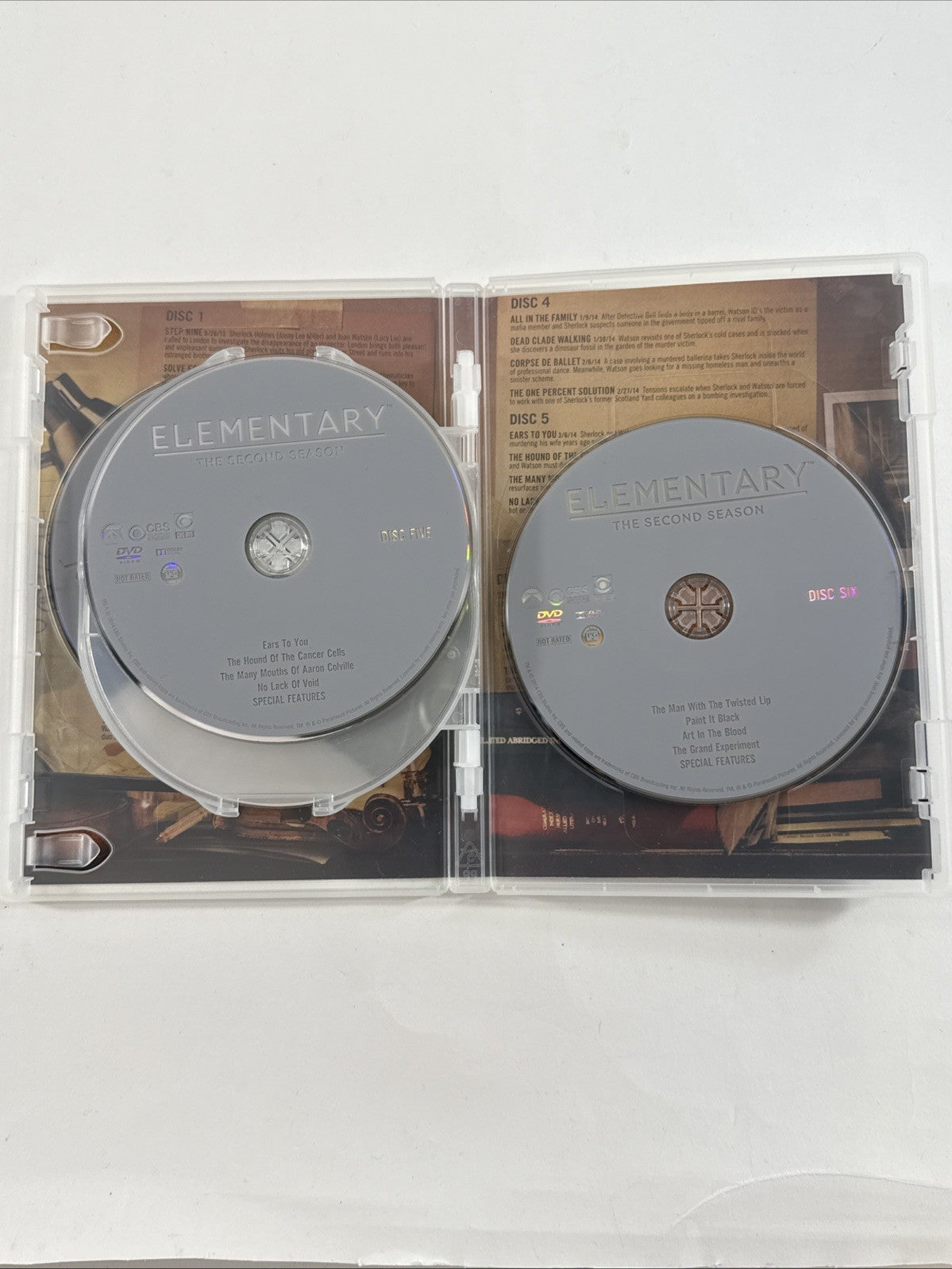 Elementary: Seasons 1-3 (DVD, 2015, 18-Disc Set) Tested and Working