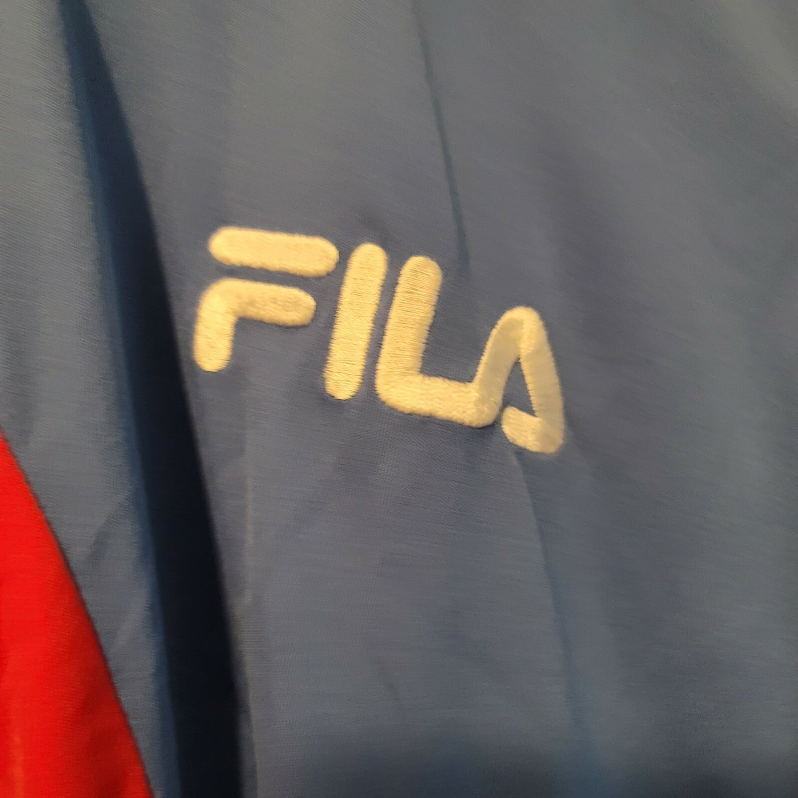 FILA US Open 2003 Polo Women's Large Blue Vintage Shirt Excellent 