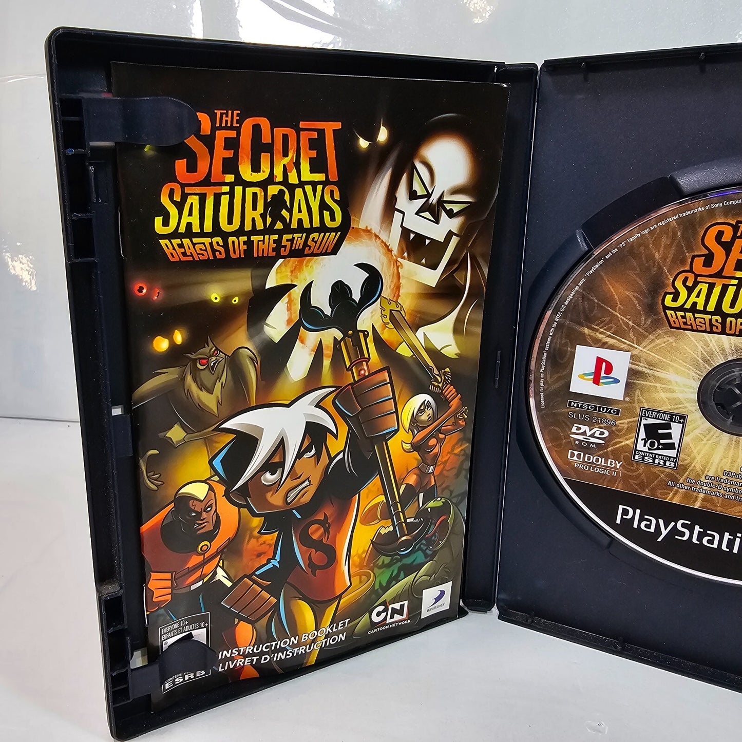 Secret Saturdays: Beasts of the 5th Sun (PlayStation 2, 2009) Game Case Manual