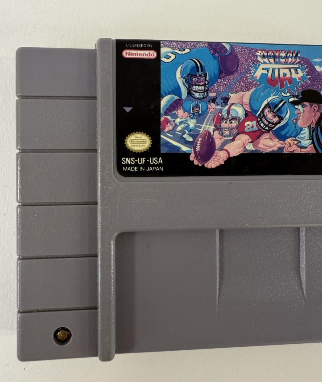 Football Fury (Super Nintendo, 1993) Game Cartridge - Tested and Working