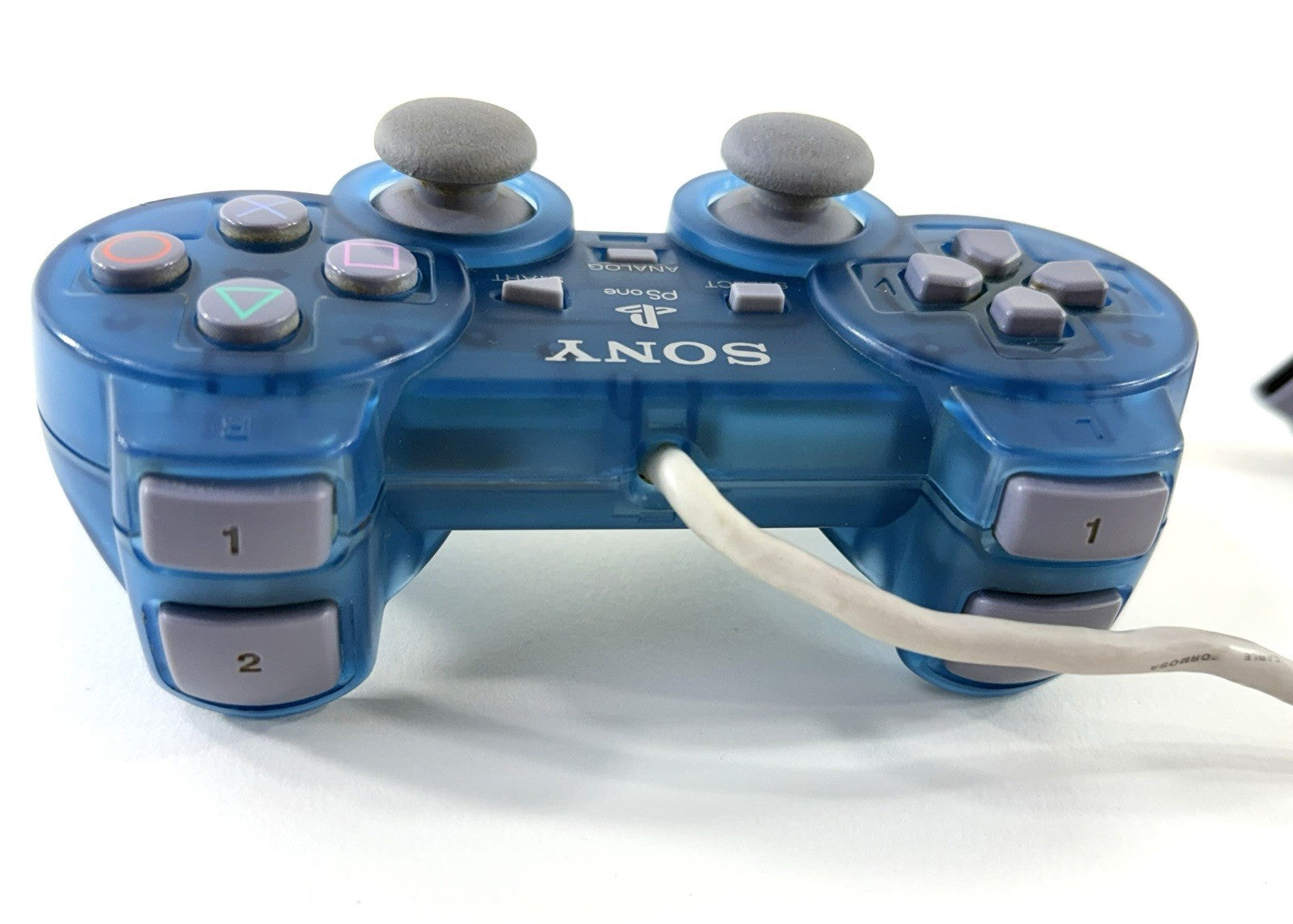 Sony PlayStation PSOne DualShock Island Blue Controller - Tested and Working