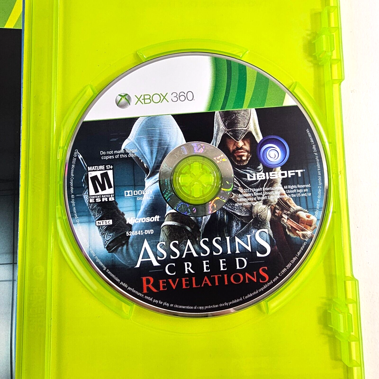 Assassin's Creed: Revelations (Xbox 360, 2011) Game Case Manual - Tested