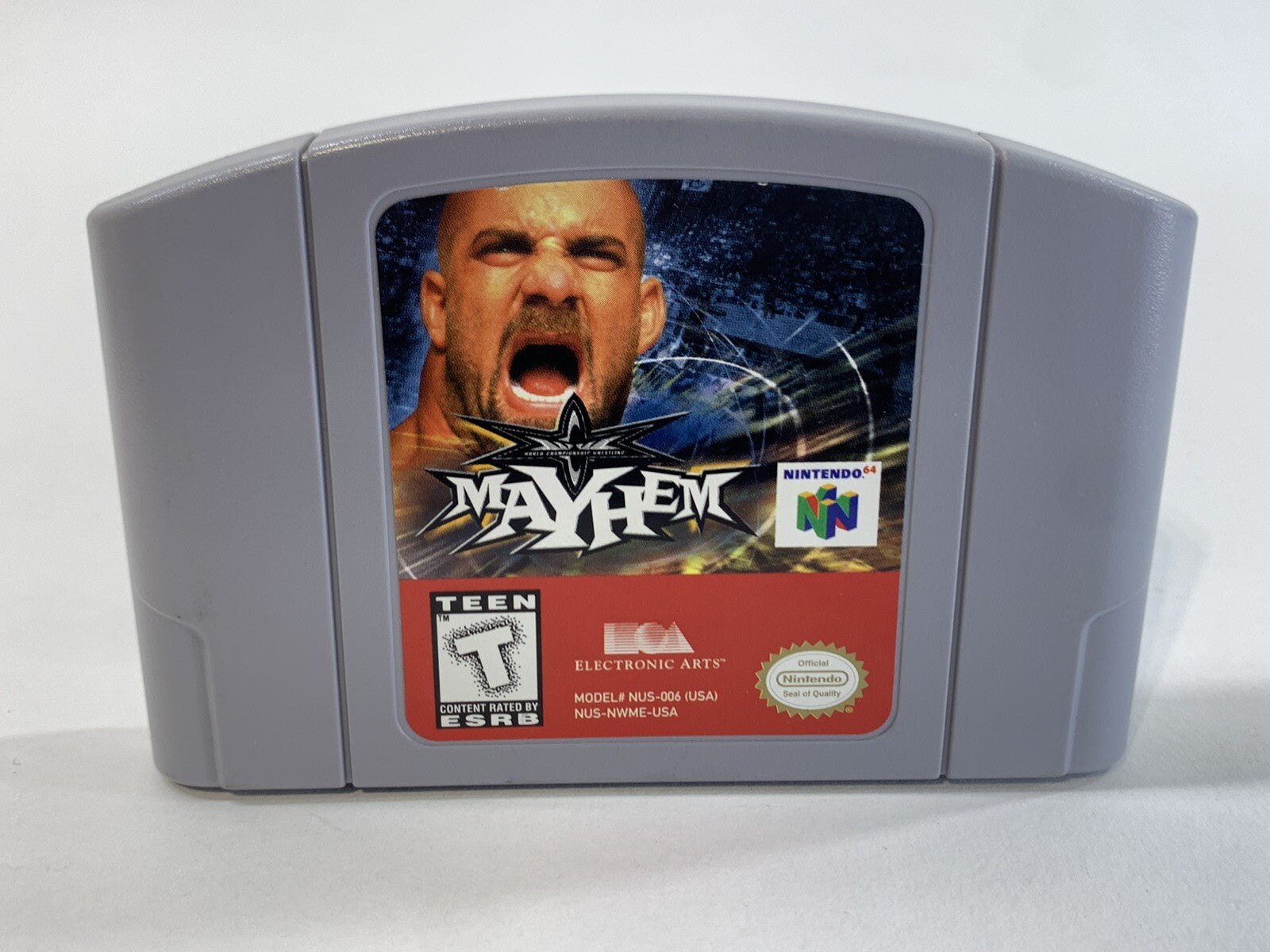 WCW Mayhem (Nintendo 64, 1999) Authentic Game Cartridge - Tested