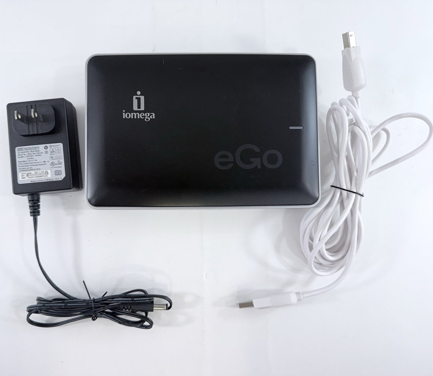 Iomega eGo 31868900 1TB USB 2.0 External Hard Drive with Power Supply - Tested