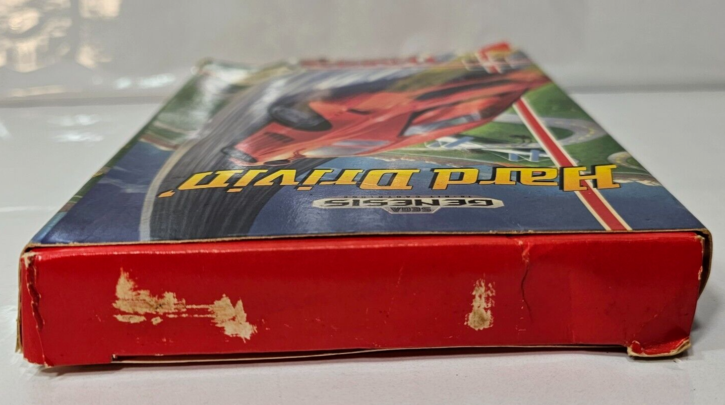 Hard Drivin' (Sega Genesis, 1991) - Game Case Manual Registration Card - Tested