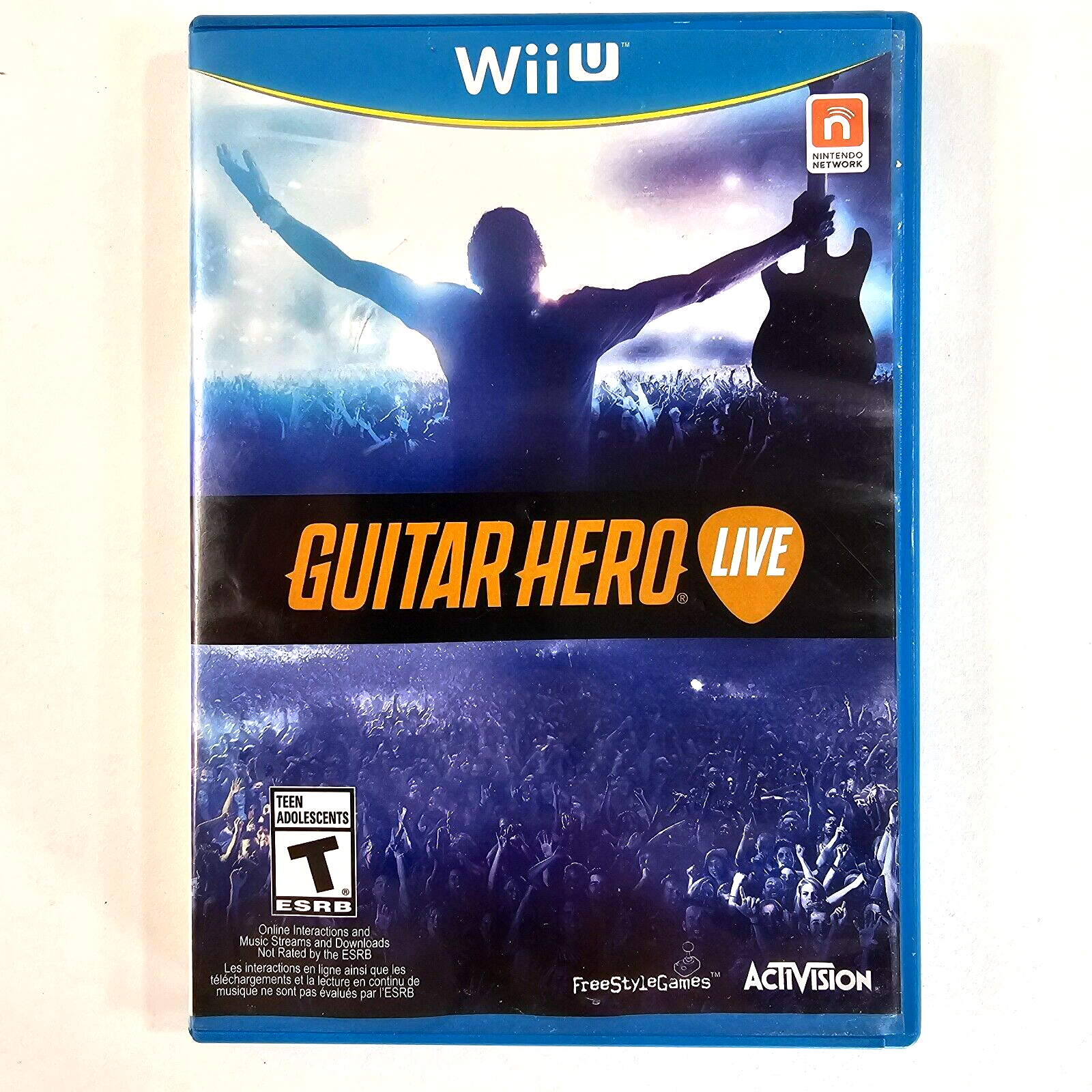 Guitar Hero Live (Nintendo Wii U, 2015) Game Insert Case - Tested and Working