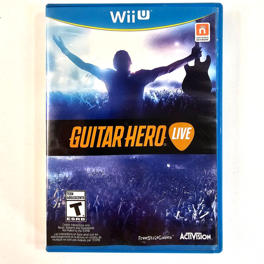 Guitar Hero Live (Nintendo Wii U, 2015) Game Insert Case - Tested and Working