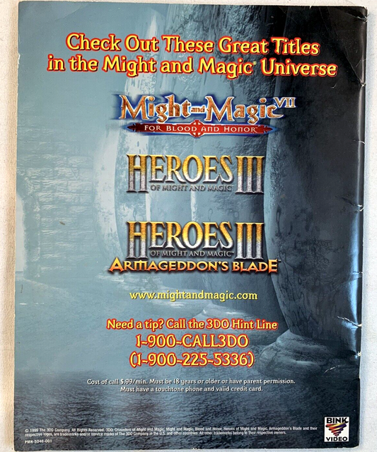 Crusaders of Might and Magic (3DO, 1999) Instructional Manual Only