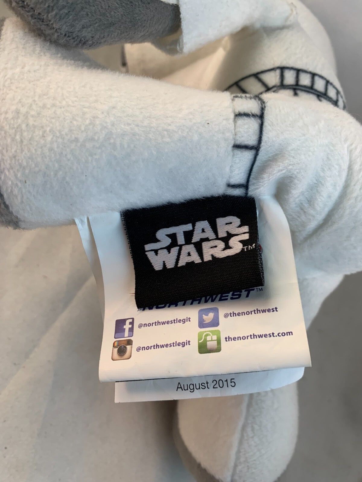 2015 STAR WARS 13" Plush Stormtrooper  Northwest