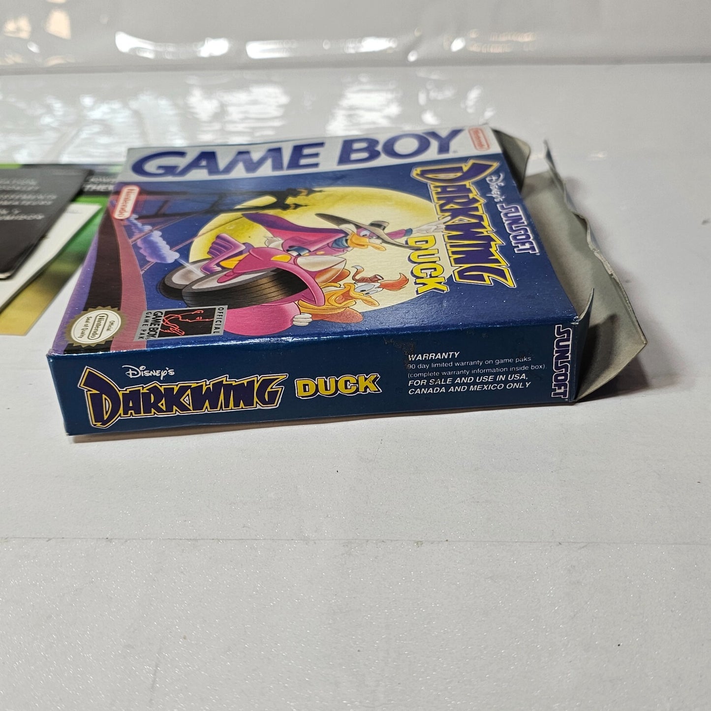Darkwing Duck (Nintendo Gameboy, 1993) Game Box Manual Inserts CIB Complete 