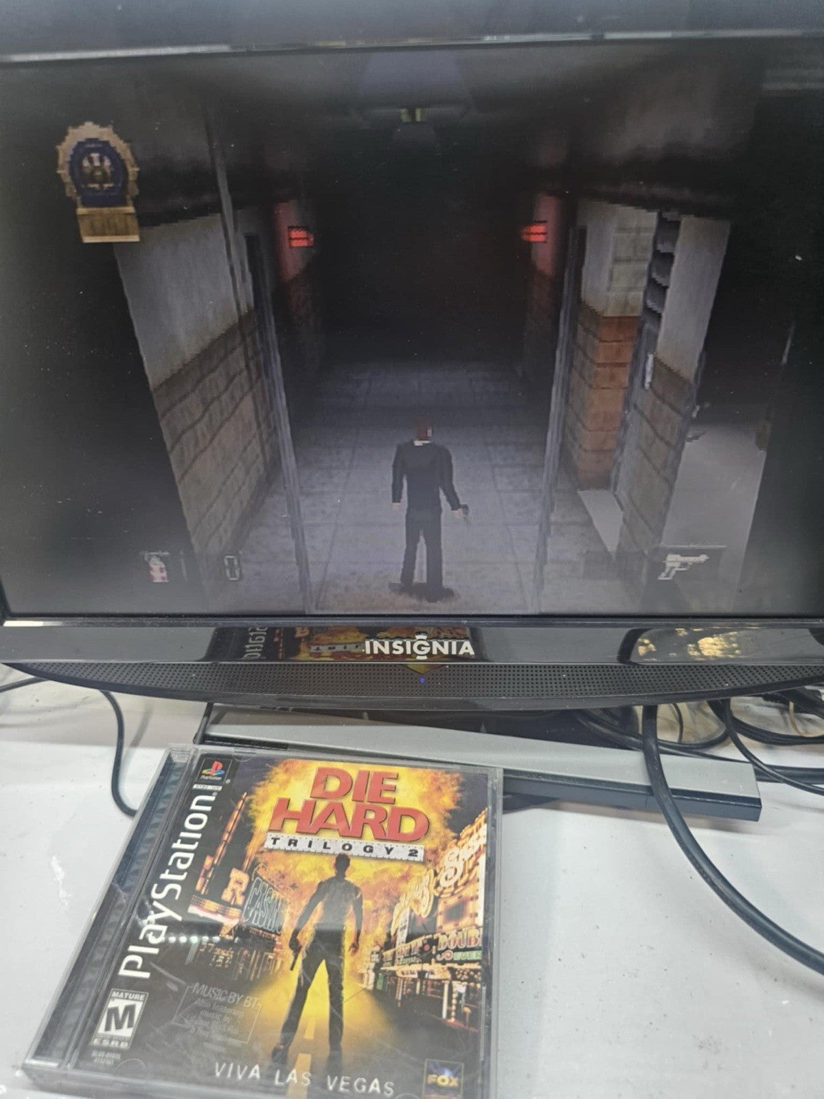 Die Hard Trilogy 2: Viva Las Vegas (PlayStation, 2000) Game Case Manual Reg.