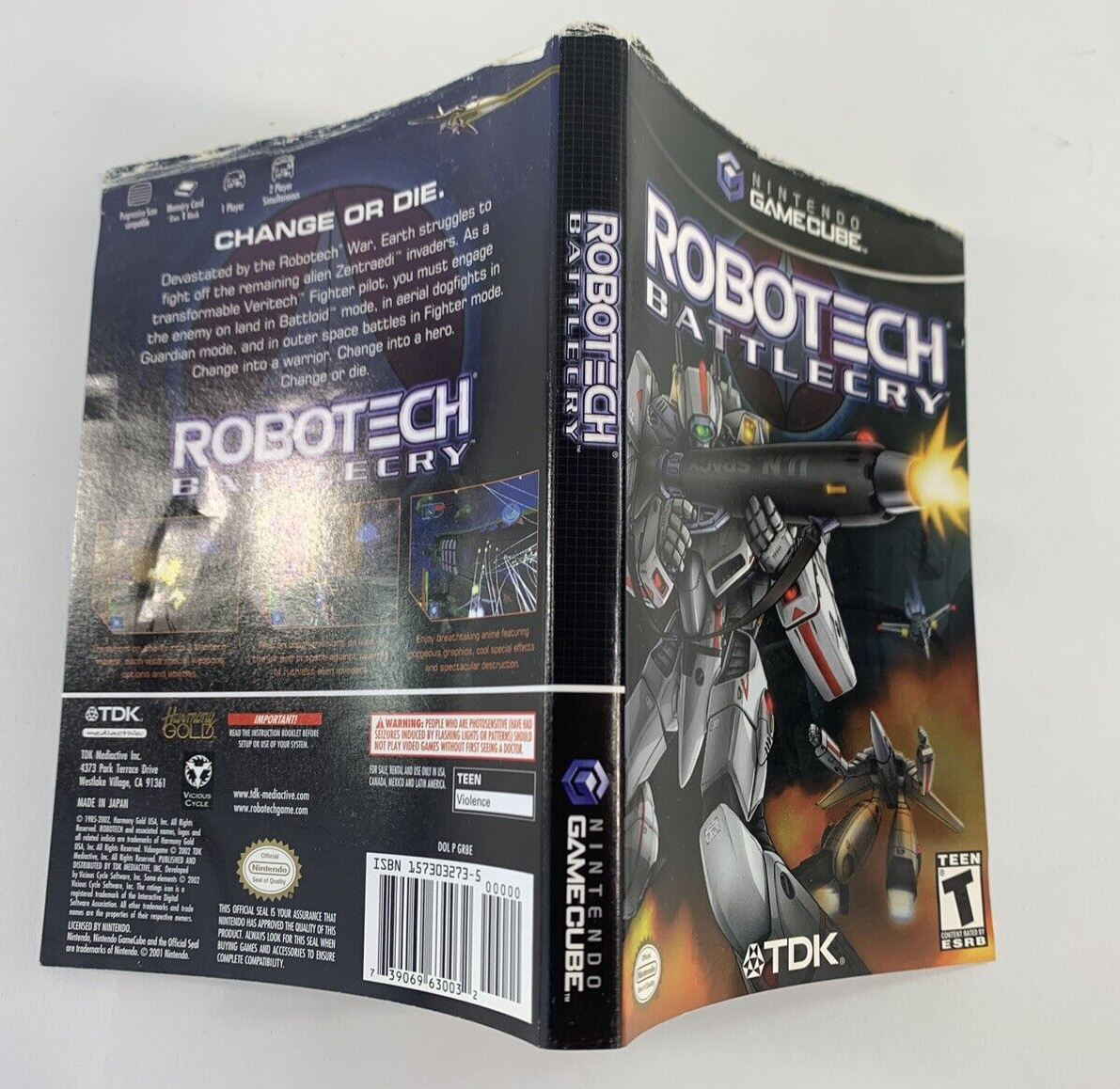 Robotech Battlecry (GameCube, 2002) Replacement Game Case Only