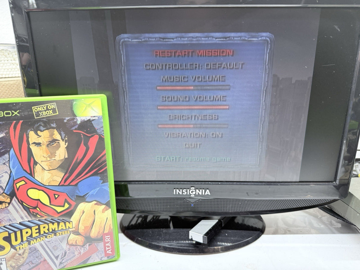 Superman: The Man of Steel (Xbox, 2002) Game Case Manual Insert - Tested