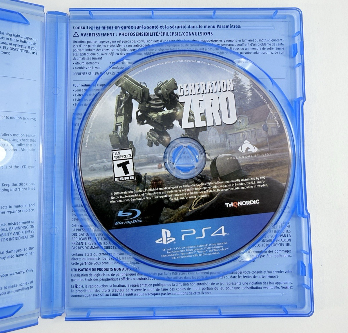 Generation Zero -- Standard Edition (PlayStation 4, 2019) Tested and Working