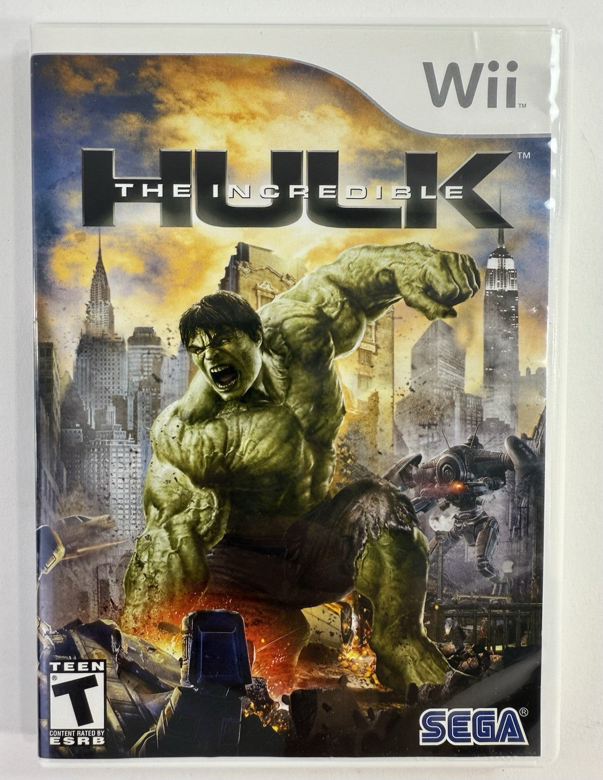 The Incredible Hulk (Nintendo Wii, 2008) Game Case Manual - Tested and Working