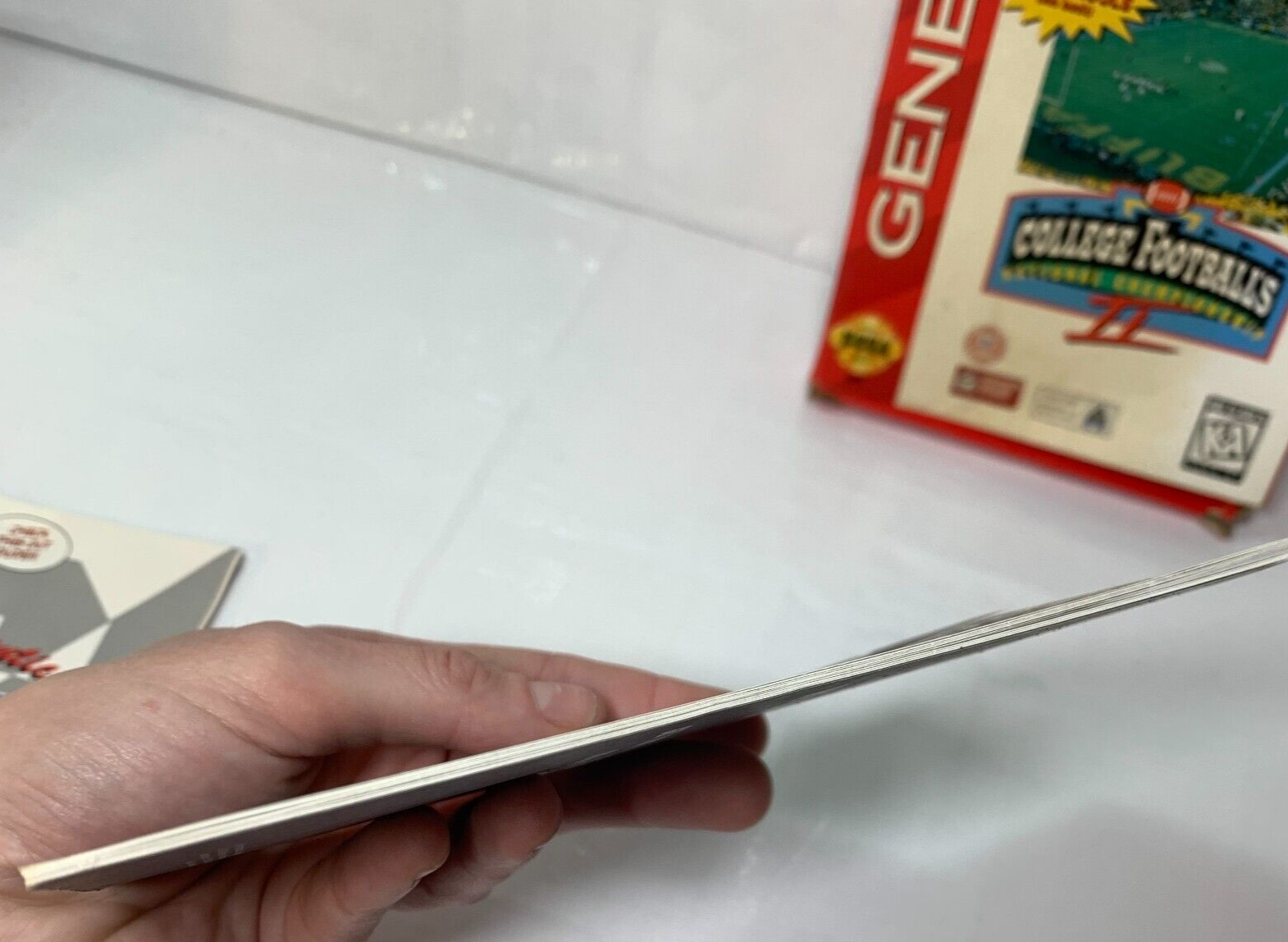 College Football National Championship 2 (Genesis, 1995) Game Box Manual Insert