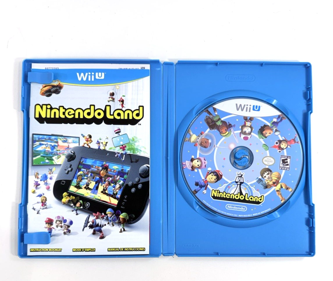 Nintendo Land (Wii U, 2012) Game Case Manual Inserts - Tested and Working