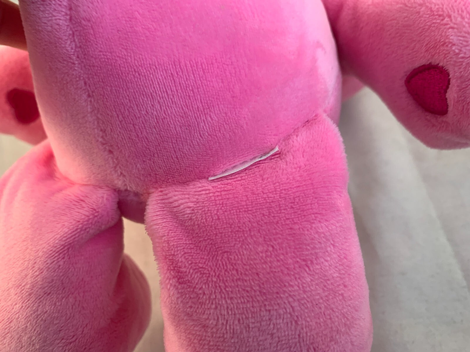 CARE BEAR CHEER BEAR, 10" PINK PLUSH, RAINBOW BELLY BADGE